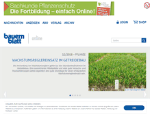 Tablet Screenshot of bauernblattsh.de
